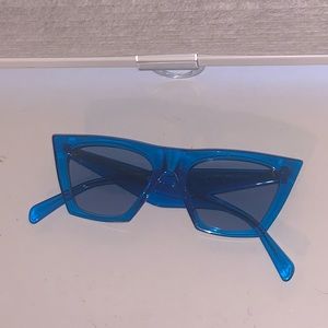 Authentic Celine Edge Sunglasses in Blue